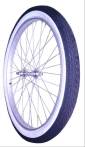 BICYCLE WHEEL 24 x 1.75 FRONT ALLOY SILVER